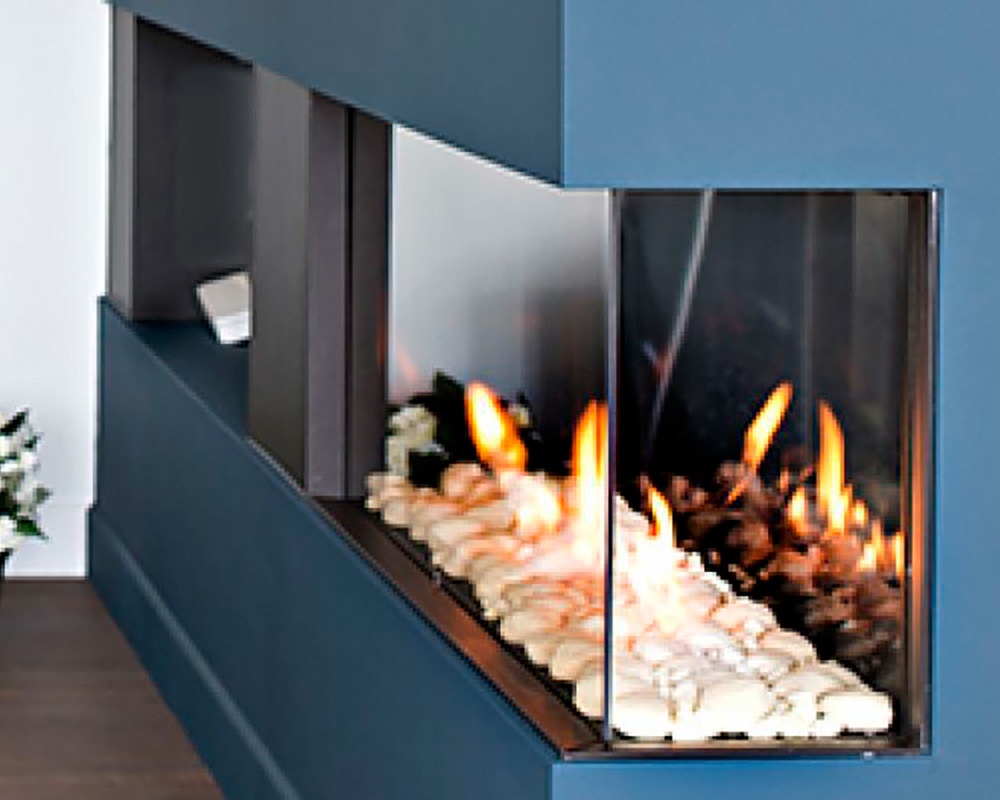 CHIMENEA DE GAS SERIE PANO 650 (Esquinero) 2 CHIMENEA DE GAS SERIE PANO 650 (Esquinero) - Imagen 2