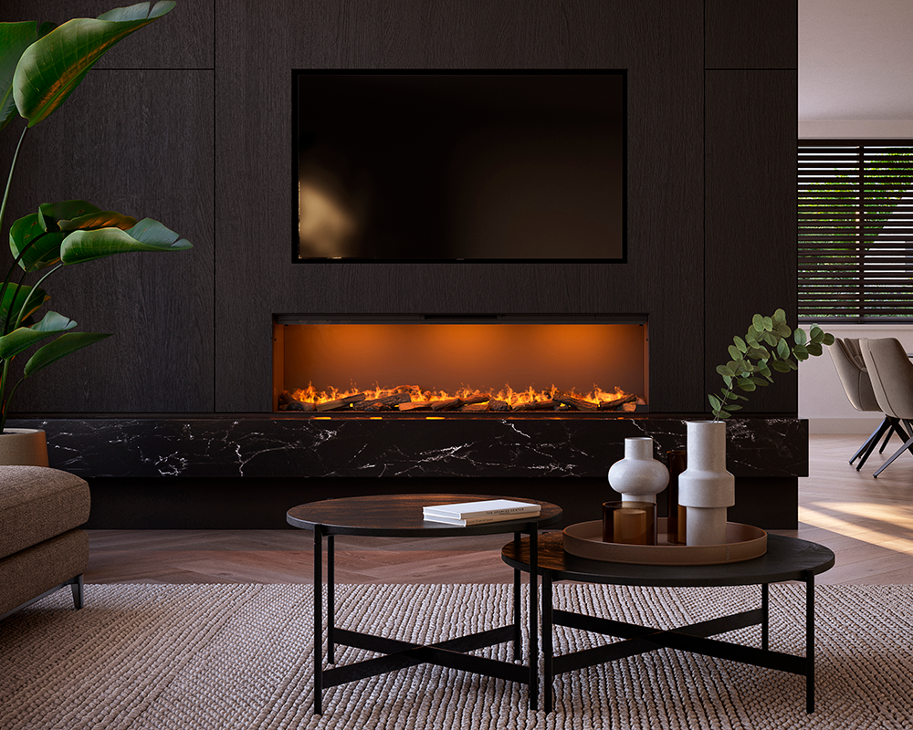 Chimenea eléctrica SENSACION E-SLIM LINEAR 1700/450 I frontal 2 Chimenea eléctrica SENSACION E-SLIM LINEAR 1700/450 I frontal - Imagen 2